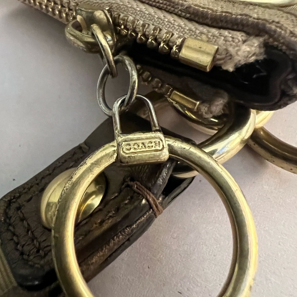 Coach Gold Poppy Signature Fabric Hobo Shoulder Bag - Picture 8 of 8